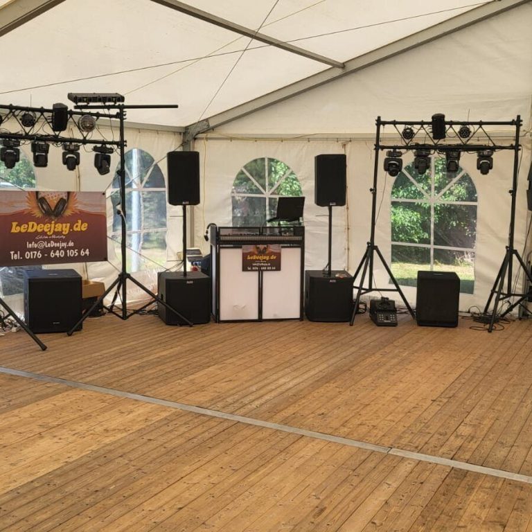 Hochwertiges Sound-Equipment von DJ LeDeejay für Events