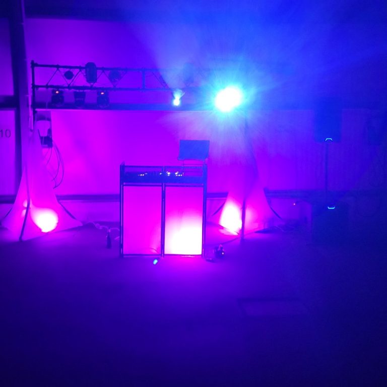 Professionelle Lichtanlage und Partystimmung in Sachsen